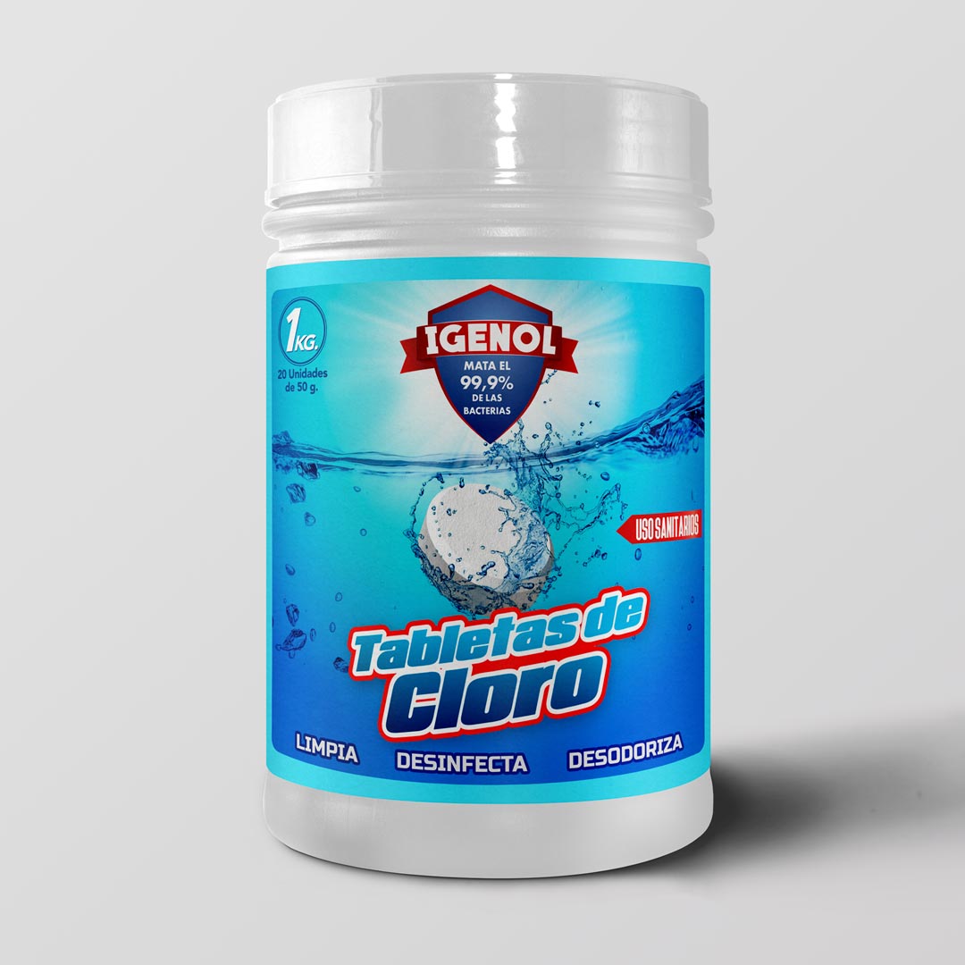 Packaging etiqueta para la marca Igenol